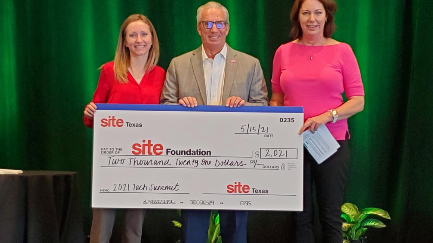 SITE Texas SITE Foundation Check Pres